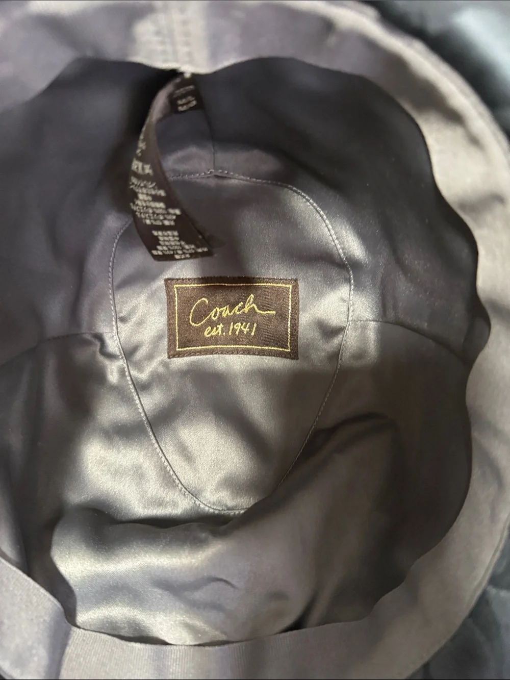 NWOT•Coach Unisex Black Signature Pattern Trilby Hat
